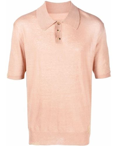 Maison Margiela Four-stitch Polo Shirt - Pink