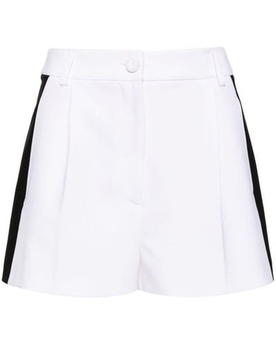 Moschino Stripe-detail Tailored Shorts - White
