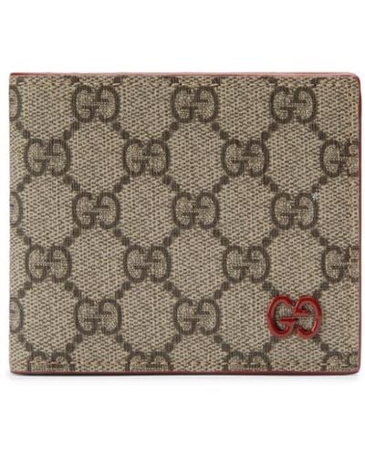 Gucci Portemonnaie aus GG-Canvas - Grau