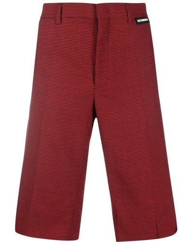 Vetements Houndstooth Tailored Shorts