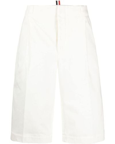 Thom Browne Shorts mit Logo-Lasche - Weiß