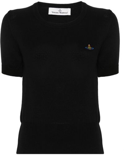 Vivienne Westwood Orb ニットtシャツ - ブラック