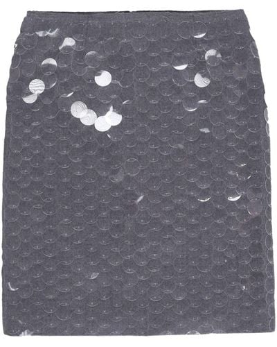 16Arlington Delta Sequinned Midi Skirt - Gray