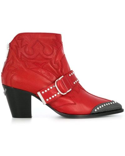 Zadig & Voltaire Cara Boots - Red