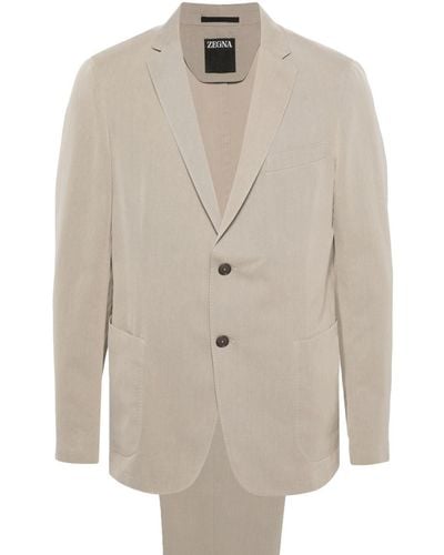 Zegna Single-breasted Suit - White