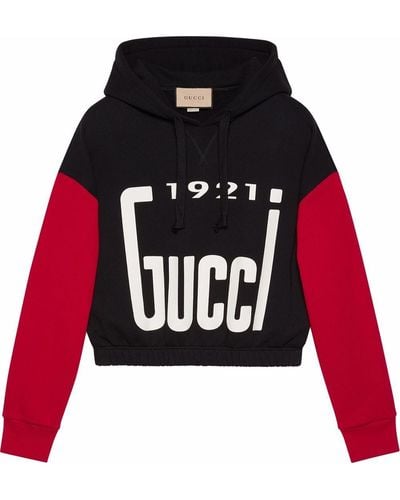 Gucci Hoodie Met Logoprint - Zwart
