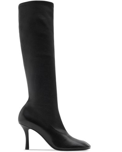 Burberry Baby Leather Knee-high Boots - Black