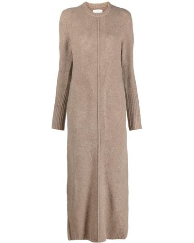 Loulou Studio Round-neck Knitted Maxi Dress - Natural