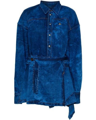 Vivienne Westwood Meghan Faded Mini Dress - Blue
