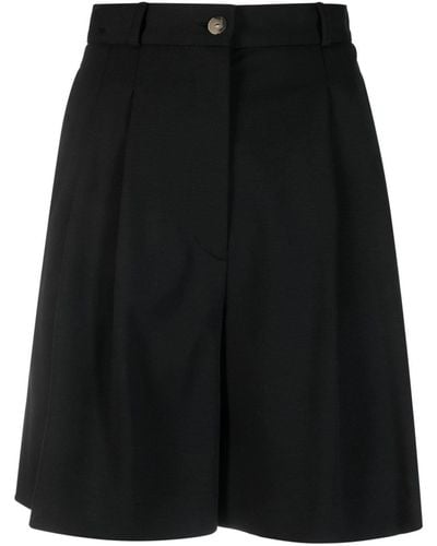 Harris Wharf London High-waisted Tailored Shorts - Black