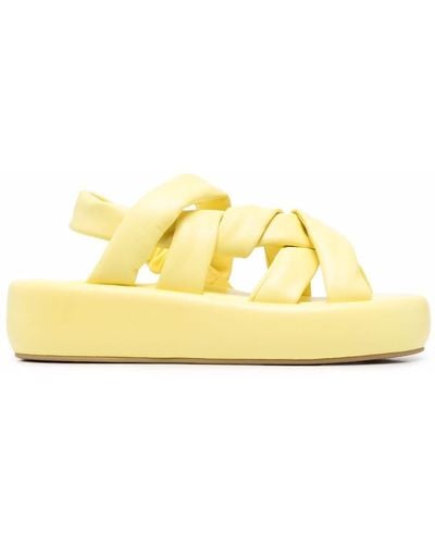 Robert Clergerie Ange Leather Sandals - Yellow