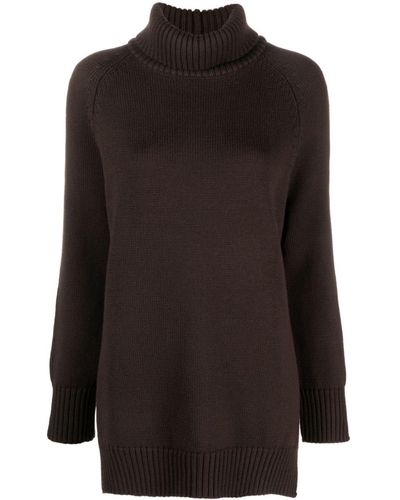 Societe Anonyme Snow Roll-neck Virgin Wool Sweater - Black
