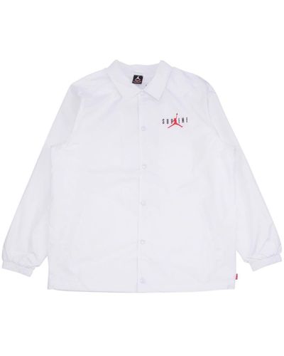 Supreme Chaqueta con logo de x Jordan - Blanco