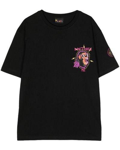 Mauna Kea T-shirt Screaming Monkey - Noir