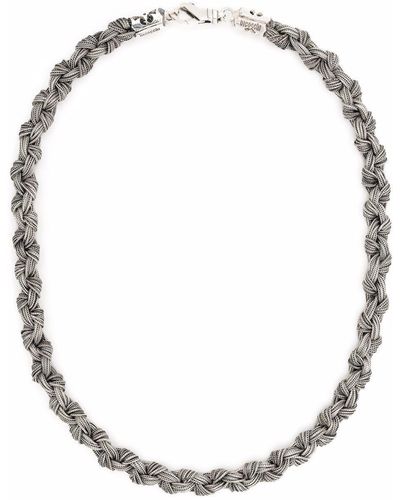 Emanuele Bicocchi Braided Knot Necklace - Metallic