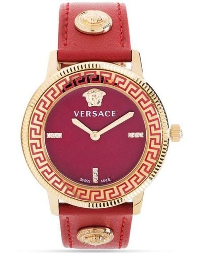 Versace Reloj V-Tribute Medusa de 36mm - Rojo