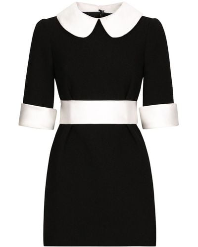 Dolce & Gabbana Wollen Mini-jurk - Zwart