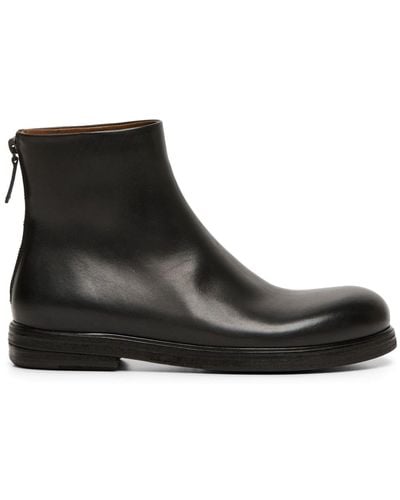 Marsèll Calf Leather Ankle Boots - Black