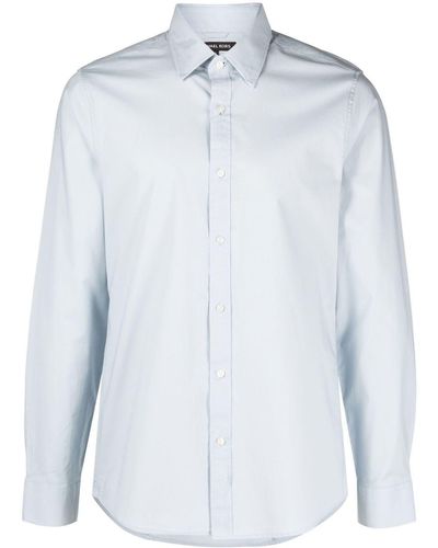 Michael Kors Button-down Fitted Shirt - Blue