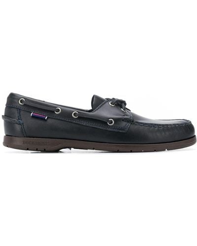 Sebago Lace-up Boat Shoes - Black