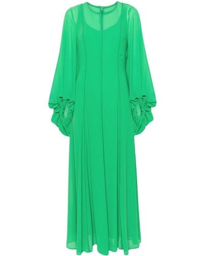 Baruni Datura Crepe Maxi Dress - Green