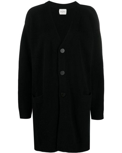 LeKasha V-neck Cardi-coat - Black