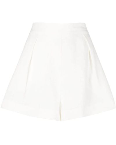 Amotea Shorts Met Ruches - Wit