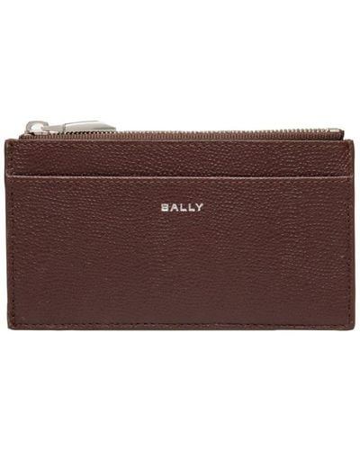 Bally Logo-print Leather Wallet - Brown
