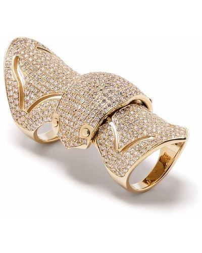 Loree Rodkin Anello in oro giallo 14kt con diamanti - Metallizzato
