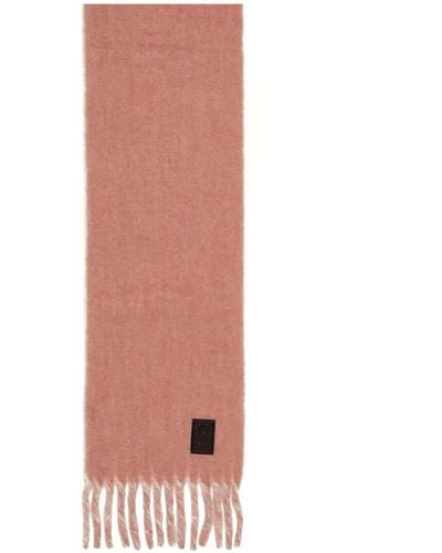 Ferragamo Schal mit Logo-Patch - Pink