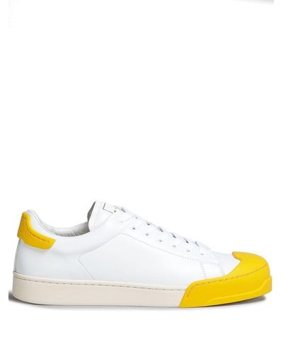 Marni Sneakers mit Kontrastkappe - Gelb