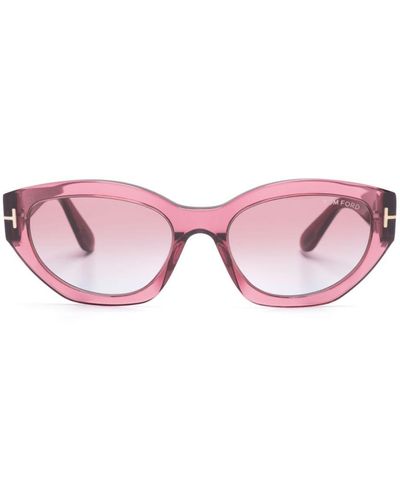 Tom Ford Penny Sonnenbrille mit Cat-Eye-Gestell - Pink