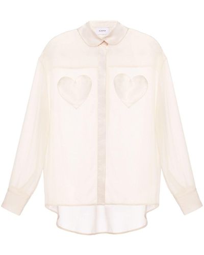 Sleeper Chemise Montmartre à poche cœur - Blanc