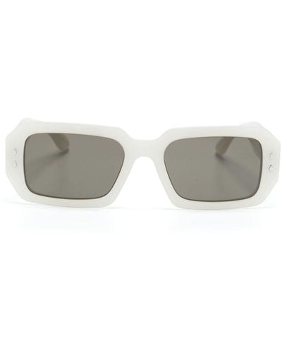 Isabel Marant Pearled Rectangle-frame Sunglasses - Grey