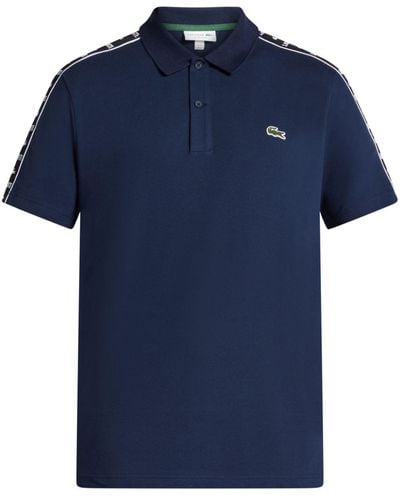 Lacoste Logo-appliqué Polo Shirt - Blauw