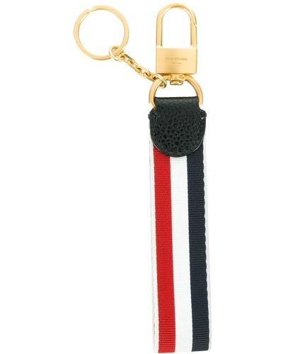Thom Browne Schlüsselanhänger mit Streifenmuster - Mehrfarbig