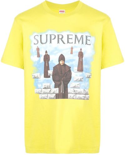 Supreme T-shirt Met Print - Geel