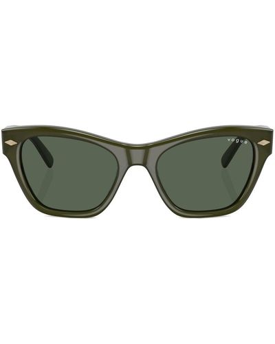Vogue Eyewear Lunettes de soleil à logo imprimé - Vert