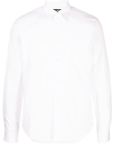 COMME DES GARÇON BLACK Pocket-detail Cotton Shirt - White