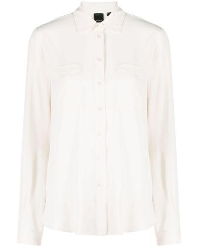 Pinko Camisa con cuello clásico - Blanco
