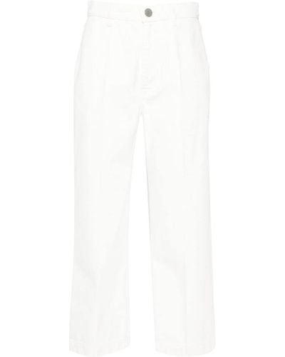 Christian Wijnants Pelanac Mid-rise Cropped Jeans - White