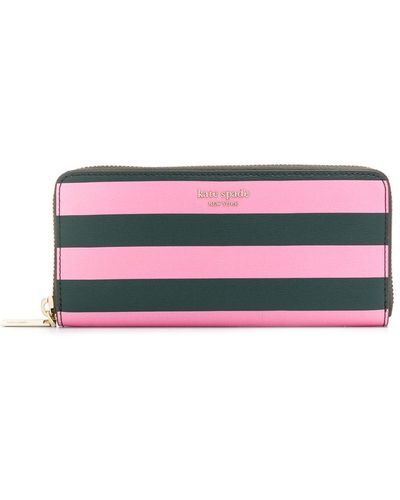 Kate Spade Stripe Wallet - Pink