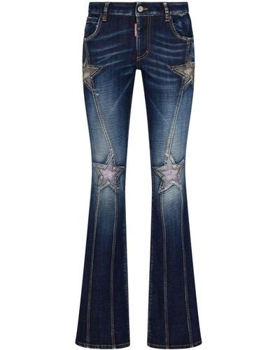 DSquared² Superstar Flared Jeans - Blue