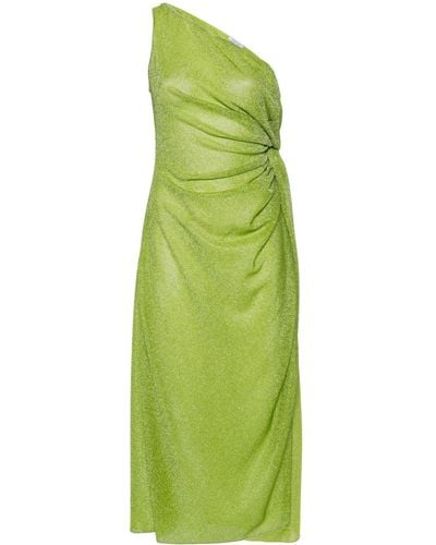 Oséree Knot One-shoulder Dress - Green