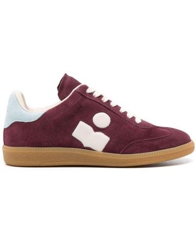 Isabel Marant Brycy Suede Trainers - Purple