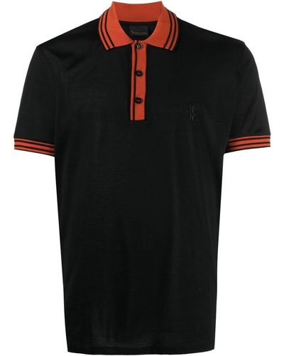 Billionaire Poloshirt Met Geborduurd Logo - Zwart