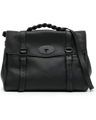 Mulberry Alexa Leather Satchel Bag - Black