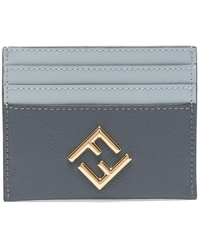 Fendi Ffダイヤモンド カードケース - グレー