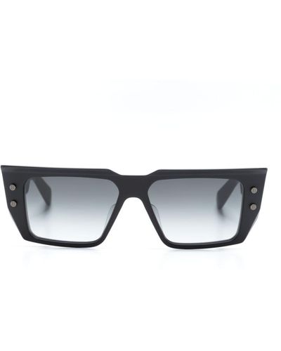 BALMAIN EYEWEAR Bvi Cat-eye Frame Sunglasses - Grey