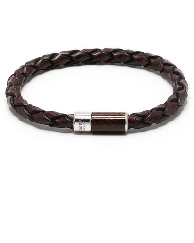 Cobra Multi-Strand Leather Bracelet In Black – Tateossian USA
